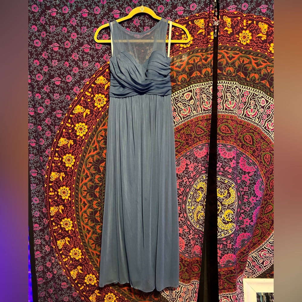 Blue David’s bridal bridesmaid dress, size 2